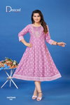 Vastram By Deecee Roman Printed Flared Anarkali Kurtis Suppliers In India